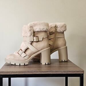 INC International Concepts Women's  Bemie Faux Fur Winter Boots Size 8 NWT